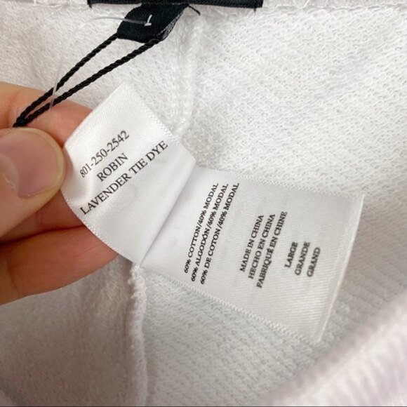 Rails Robin Lavender Tie Dye Soft Cotton Lounge Shorts Size L NWT - Picture 8 of 8